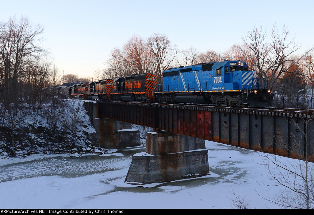 Wheeling 228 over the Huron River